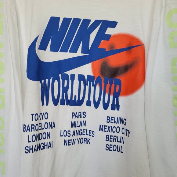 Nike World Tour Rare Crewneck long sleeve Men;s white XXL - Picture 2 of 6